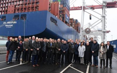 Dunkerque : Le courant quai est inauguré au terminal des Flandres (source Mer et Marine)